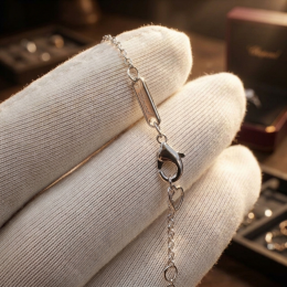 Кулон Chopard Happy Hearts белый в белом VGOLD