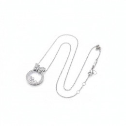 Кулон Chopard Happy Hearts белый в белом бабочки