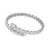 Браслет Bvlgari Serpenti Viper белый с камнями