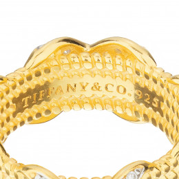 Трехрядное кольцо Tiffany Schlumberger Rope X