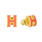 Серьги Hermes красные