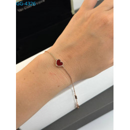 Комплект Van Cleef сердечки (браслет, серьги, кулон)