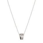 Кулон BVLGARI Serpenti белый