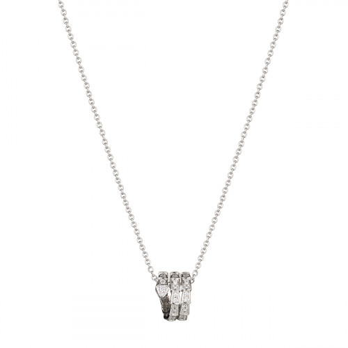 Кулон BVLGARI Serpenti белый