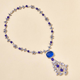 Колье Bvlgari синее