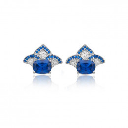 Серьги Bvlgari синие