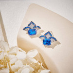 Серьги Bvlgari синие
