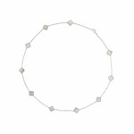 Колье Van Cleef 45 см темный перламутр в белом mini