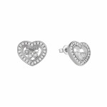 Серьги Chopard Happy Diamonds heart белые