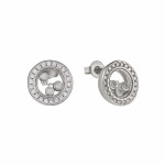 Серьги Chopard Happy Diamonds круглые белые