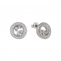 Серьги Chopard Happy Diamonds круглые белые