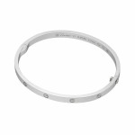 Браслет Картье Cartier Love VGOLD классический тонкий белый
