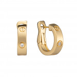 серьги Cartier Love желтые