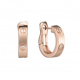  серьги Cartier Love розовые
