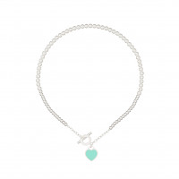 Колье Tiffany Hard белое зеленое