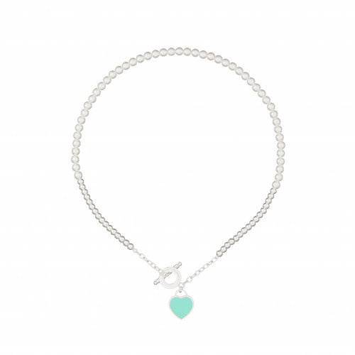 Колье Tiffany Hard белое зеленое