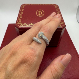 Кольцо Cartier Juste Un Clou паве