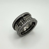 Кольцо BVLGARI B.Zero 1 черное VGOLD