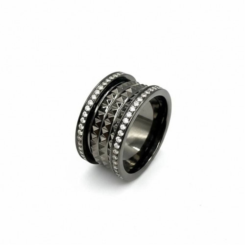 Кольцо BVLGARI B.Zero 1 черное VGOLD