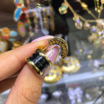 Серьги BVLGARI B.Zero 1 (с черной керамикой)