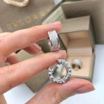 Комплект BVLGARI серьги и кольцо (серебро 925)