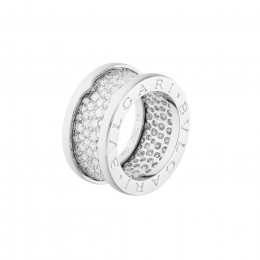 Кольцо BVLGARI B.Zero 1 с камнями в пять полос VGOLD