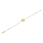 Браслет Van Cleef 1 мотив гильоше в розовом