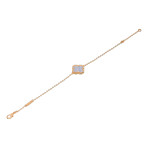 Браслет Van Cleef 1 мотив сиреневый в розовом
