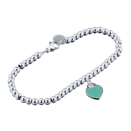 Браслет Return To Tiffany с зеленым сердцем