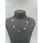 Колье Van Cleef 45 см гильоше в белом