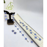 Колье Van Cleef 45 см сиреневое в белом