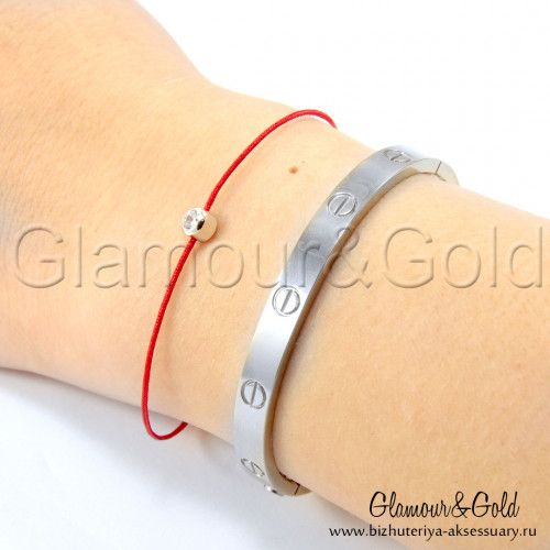 Браслет Cartier Love белое золото