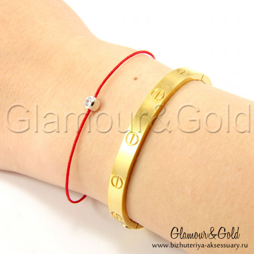 Браслет Cartier Love желтый классический