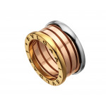 Кольцо BVLGARI B.Zero 1 (пружинка) трехцветное