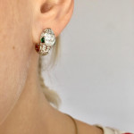 Серьги змеи Bvlgari Serpenti (серебро 925)