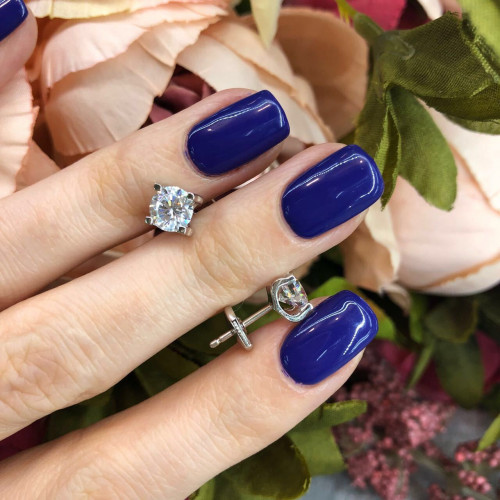 Серьги Cartier C De Cartier белые с камнем с камнями