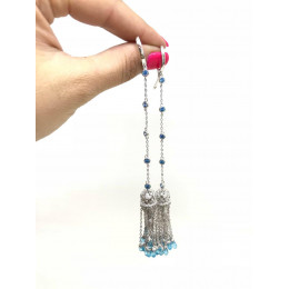 Серьги с кистью из серебра 925
