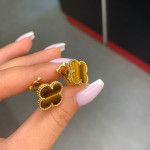 Серьги Van Cleef тигровые