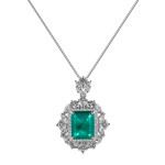 Комплект серьги, кулон и кольцо Paraiba Regale