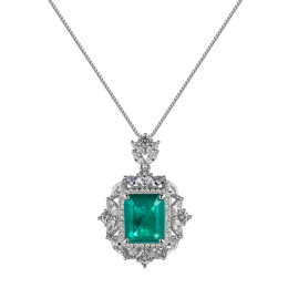 Комплект серьги, кулон и кольцо Paraiba Regale