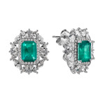 Комплект серьги, кулон и кольцо Paraiba Regale