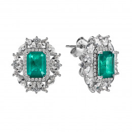 Комплект серьги, кулон и кольцо Paraiba Regale