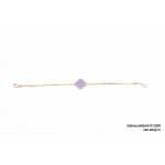 Браслет Van Cleef 1 мотив сиреневый в розовом
