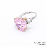 Кольцо Graff Heart Shape Ring розовое