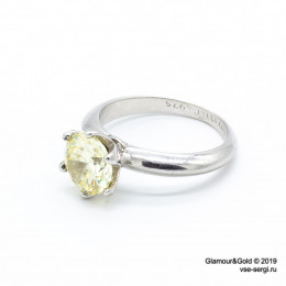 Кольцо Tiffany Setting белое