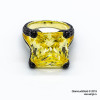 Кольцо Grisogono High Jewelry желтое с черными камнями (серебро 925)