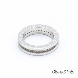 Кольцо BVLGARI с дорожкой из фианитов