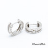 Серьги BVLGARI с дорожкой из фианитов