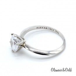 Кольцо Tiffany Setting белое с камнями